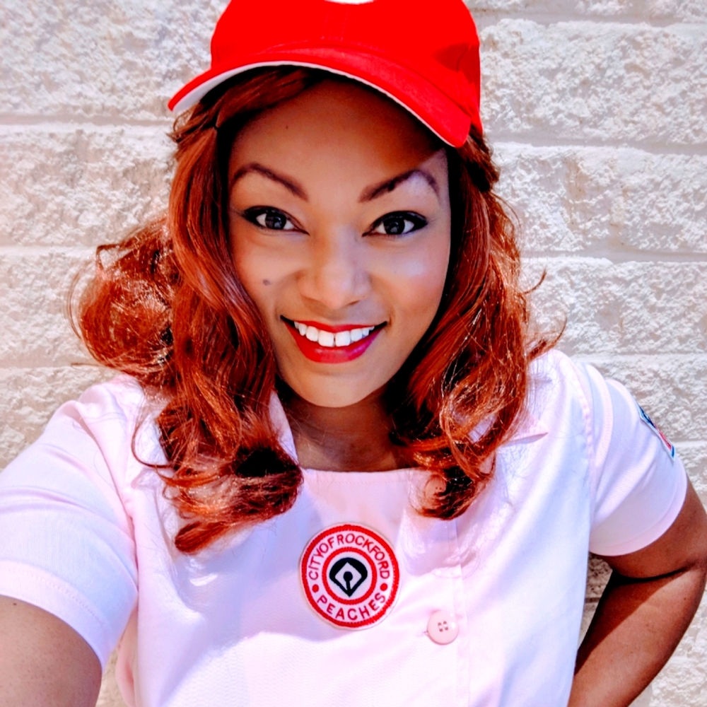 Adult L A league of their own Rockford Peach costu